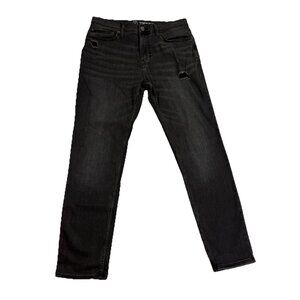 Original Use Mens 34x32 Black Slim Taper Distressed Denim Jeans